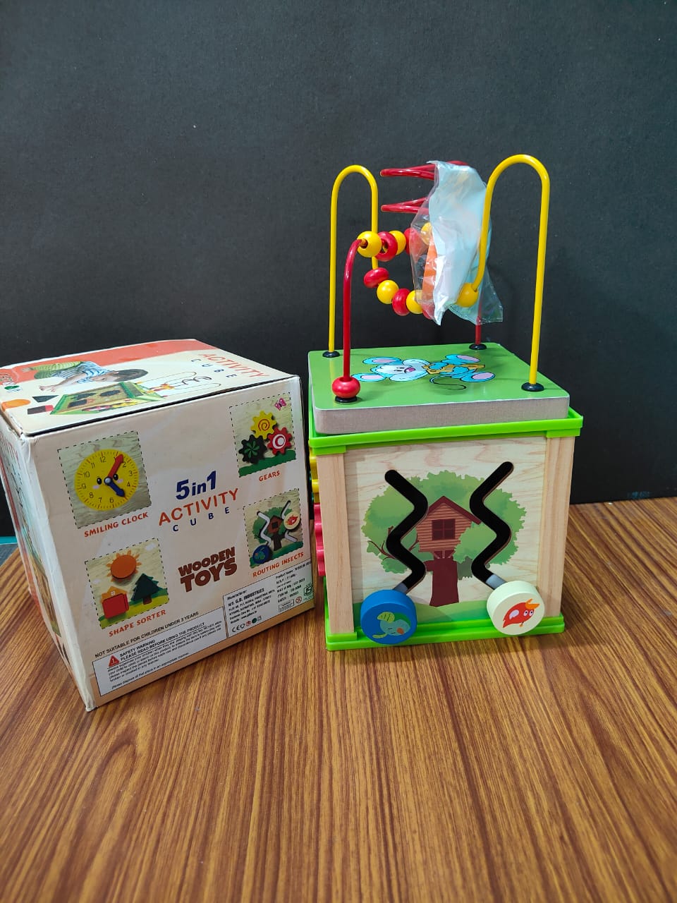 5 IN ONE ACTIVITY BOX WITH MAZE