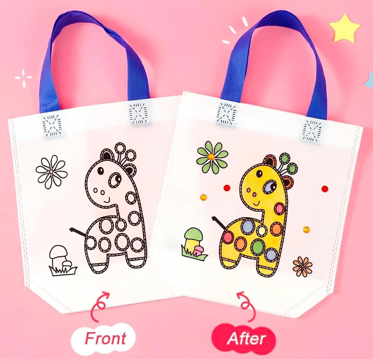 DIY COLOURING BAG