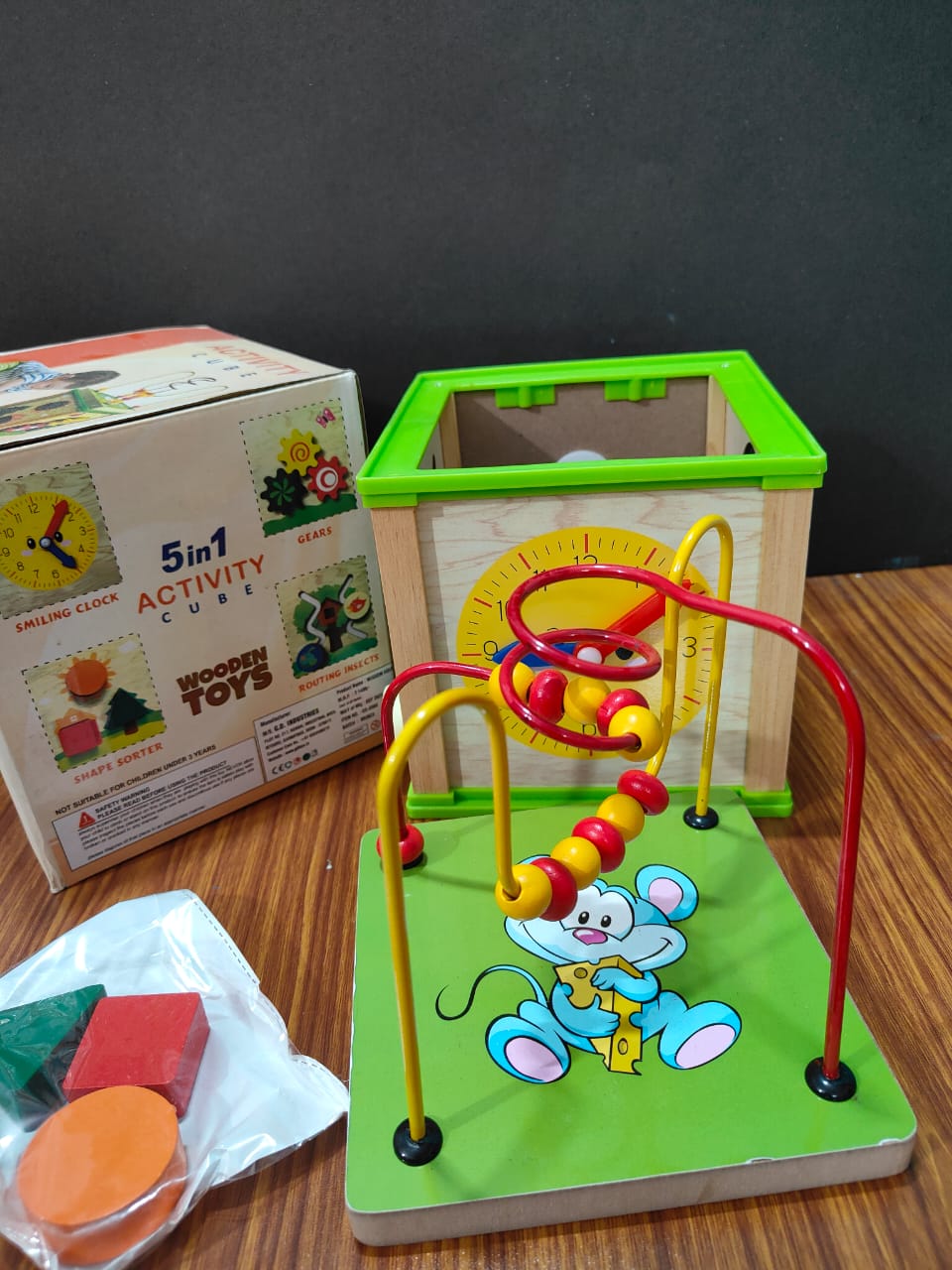 5 IN ONE ACTIVITY BOX WITH MAZE