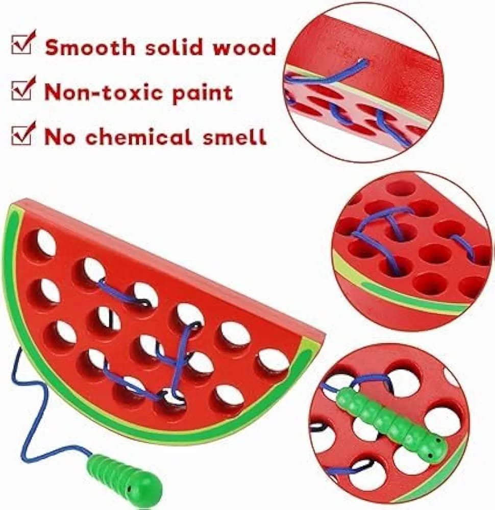 CATERPILLAR EAT FRUITS THREADING TOYS