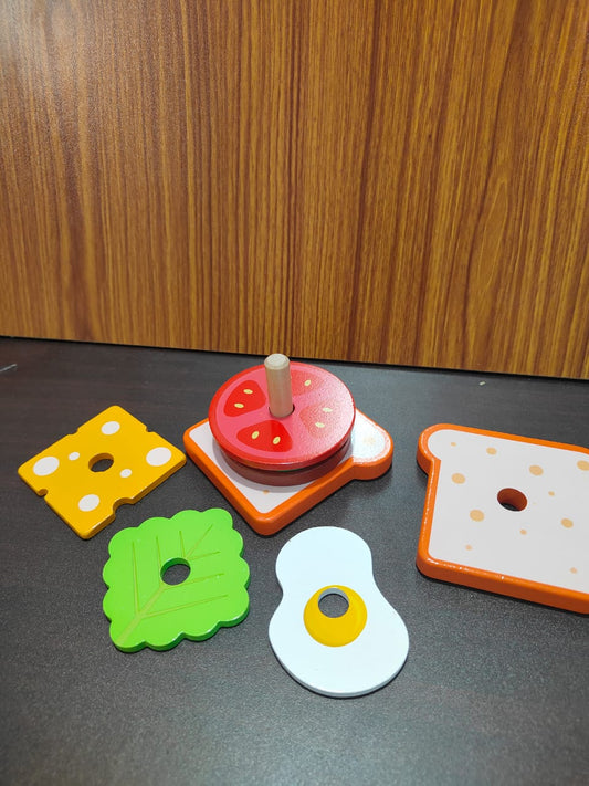 WOODEN SANWICH PUZZLE SET