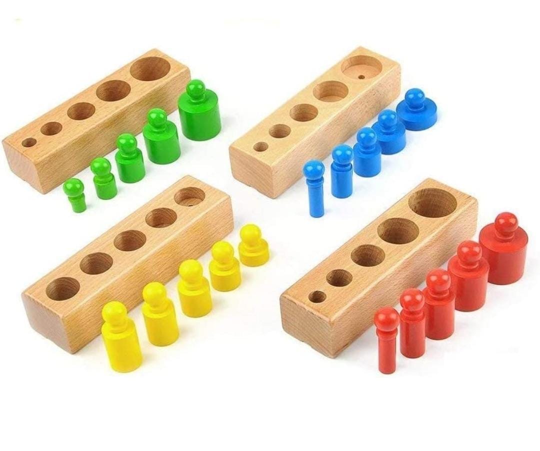 KNOBBED CYLINDER BLOCKS(COLOUR)