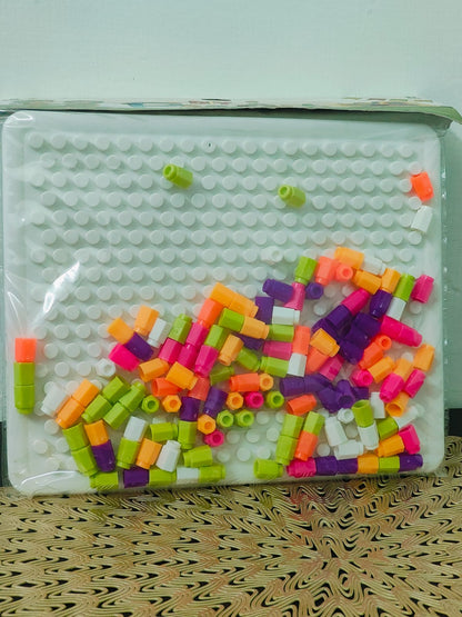 CREATIVE MOSAIC PEG PUZZLE BOARD