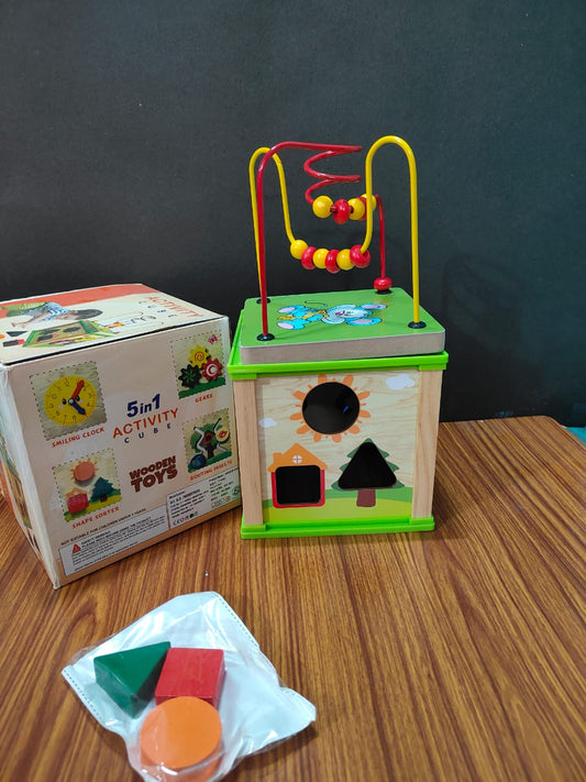 5 IN ONE ACTIVITY BOX WITH MAZE