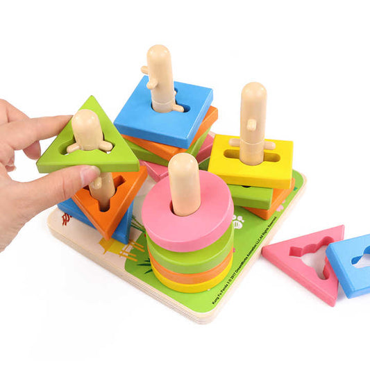 GEOMETRIC FOUR COLOUMN SHAPE SORTER