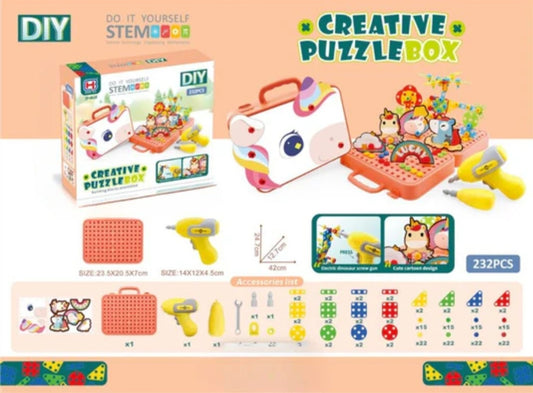 DIY CREATIVE PUZZLE(WITH WORKING SCREW DRIVER)