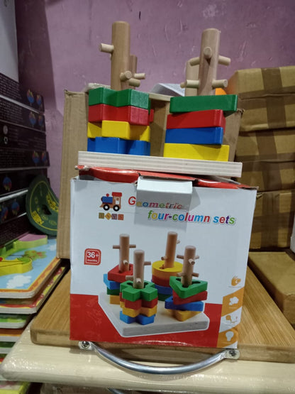 GEOMETRIC FOUR COLOUMN SHAPE SORTER