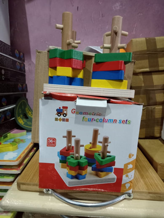 GEOMETRIC FOUR COLOUMN SHAPE SORTER