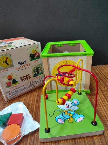 5 IN ONE ACTIVITY BOX WITH MAZE
