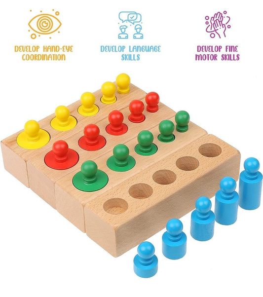 KNOBBED CYLINDER BLOCKS(COLOUR)