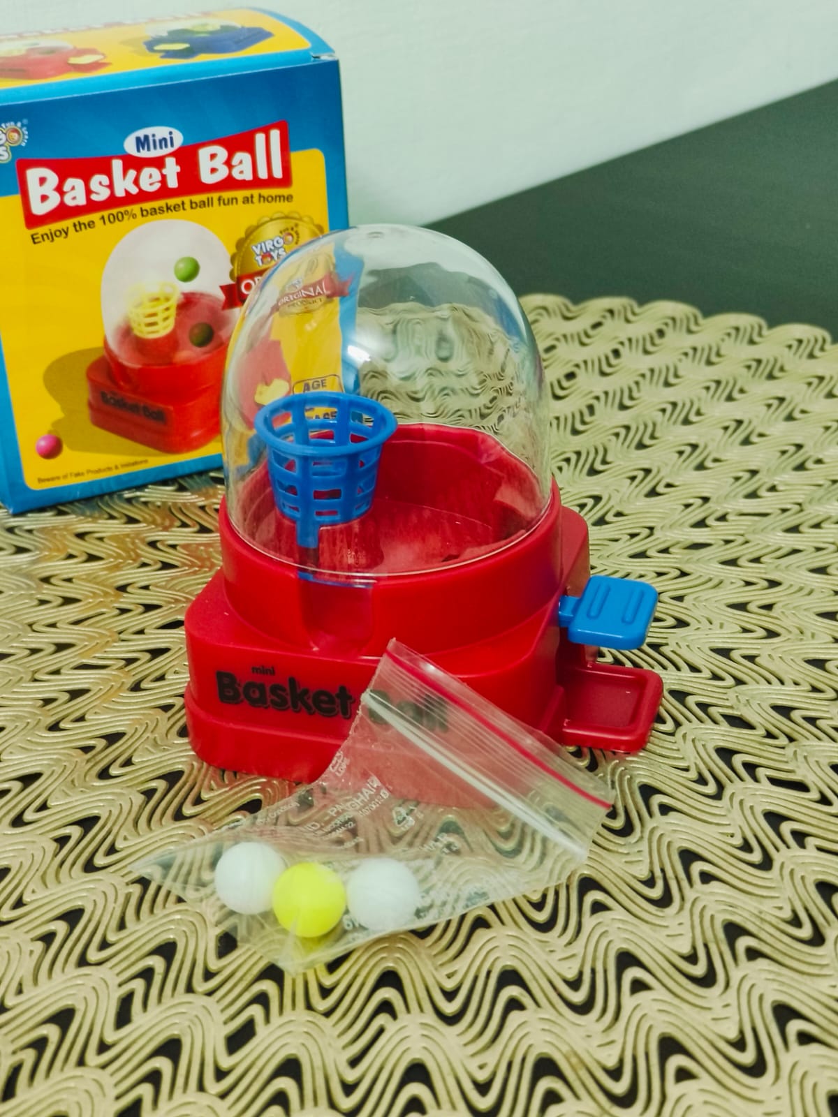 MINI BASKET BALL(RANDOM COLOUR)