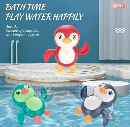PENGUIN BATH SWIMMING TOY(KEY OPERATED)