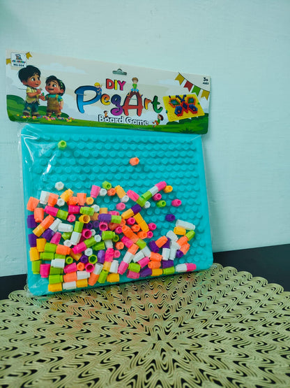 CREATIVE MOSAIC PEG PUZZLE BOARD