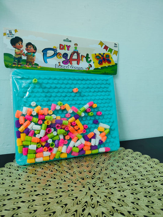 CREATIVE MOSAIC PEG PUZZLE BOARD