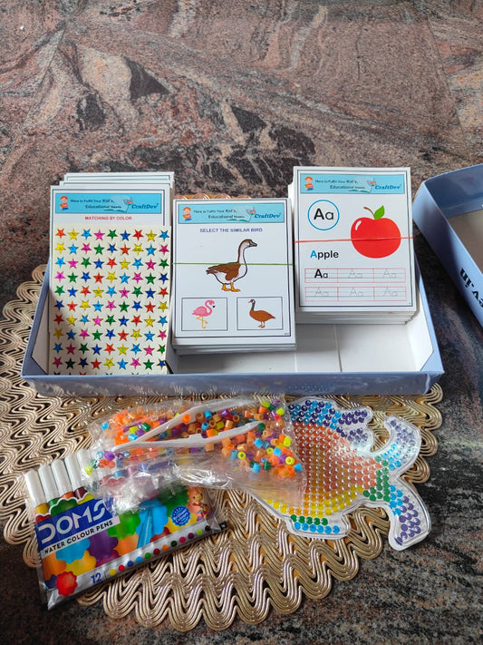 REUSABLE ACTIVITY CARDS WITH BEADS ACTIVITY