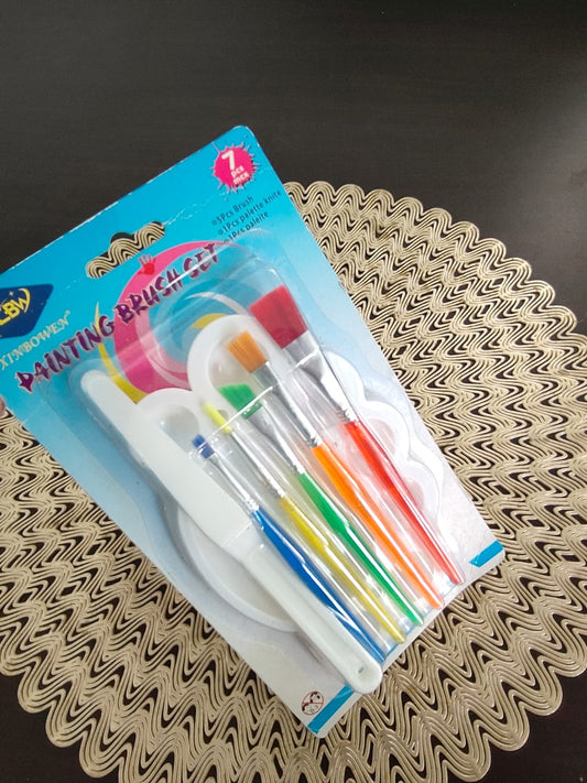 PAINTING BRUSH SET WITH PALATE