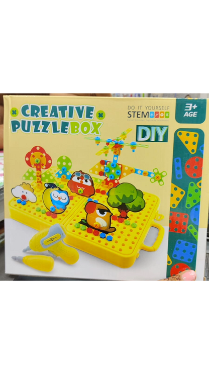 DIY CREATIVE PUZZLE(WITH WORKING SCREW DRIVER)